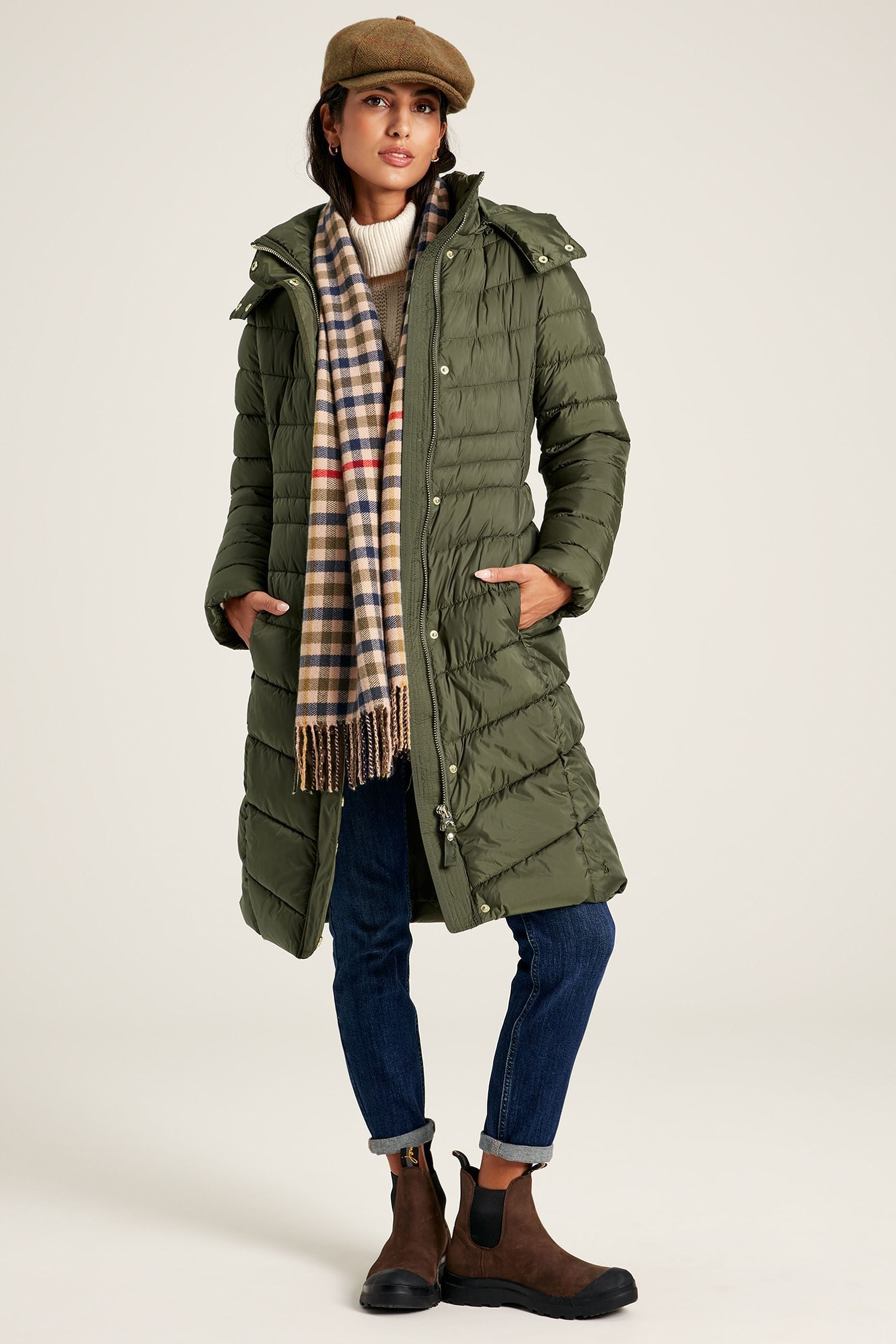 Joules khaki store coat