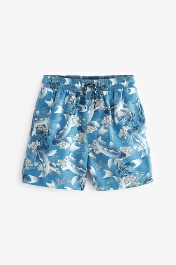 Blue Koi Carp Swim Shorts (3-16yrs)