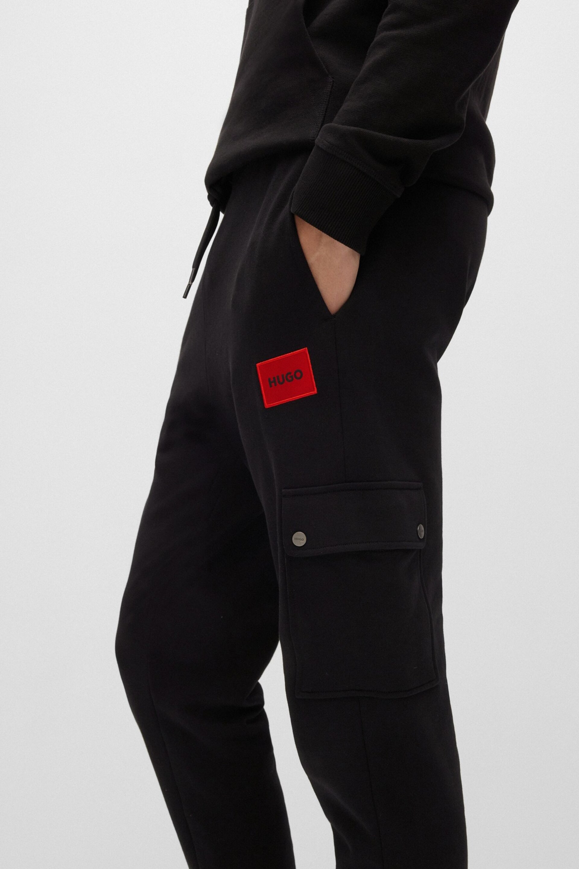 HUGO Dwellrom Black Joggers - Image 3 of 5