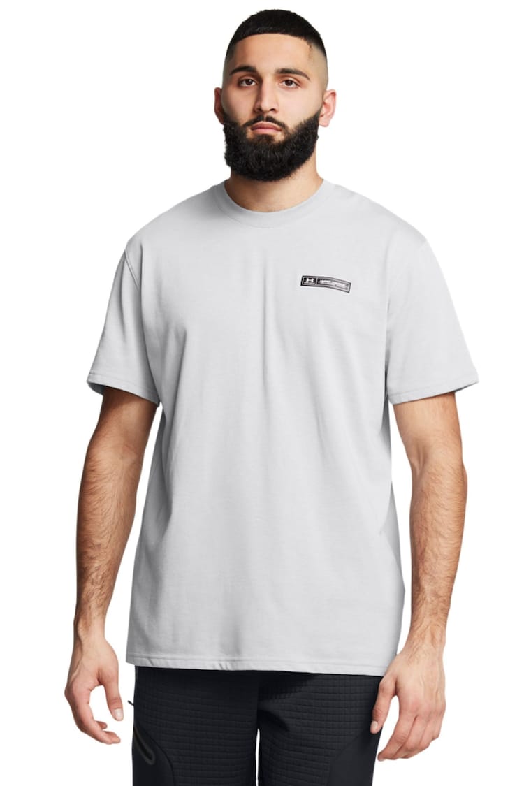 Under Armour Grey HW Armour Label T-Shirt - Image 1 of 4