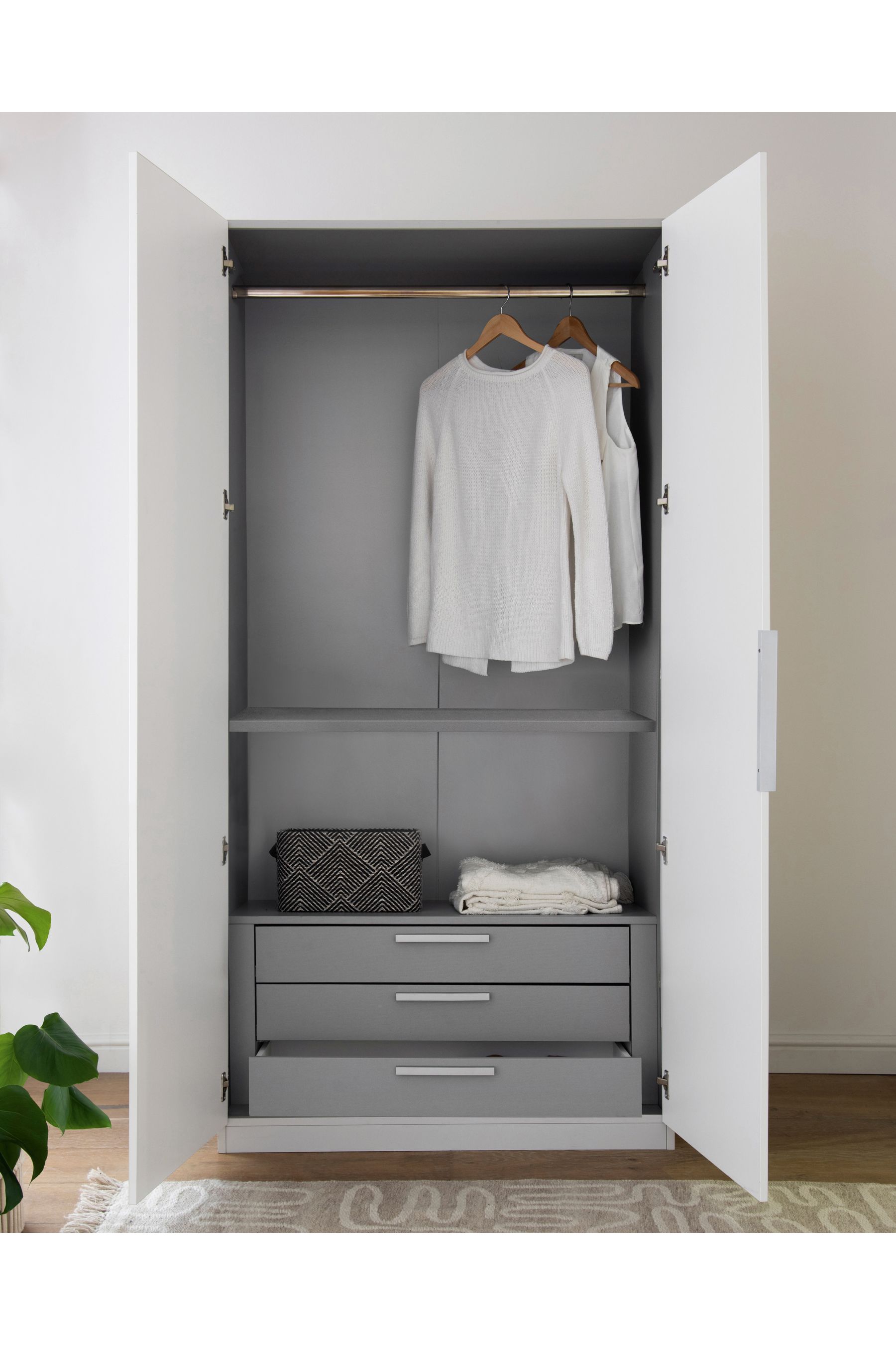 Internal outlet cupboard drawers