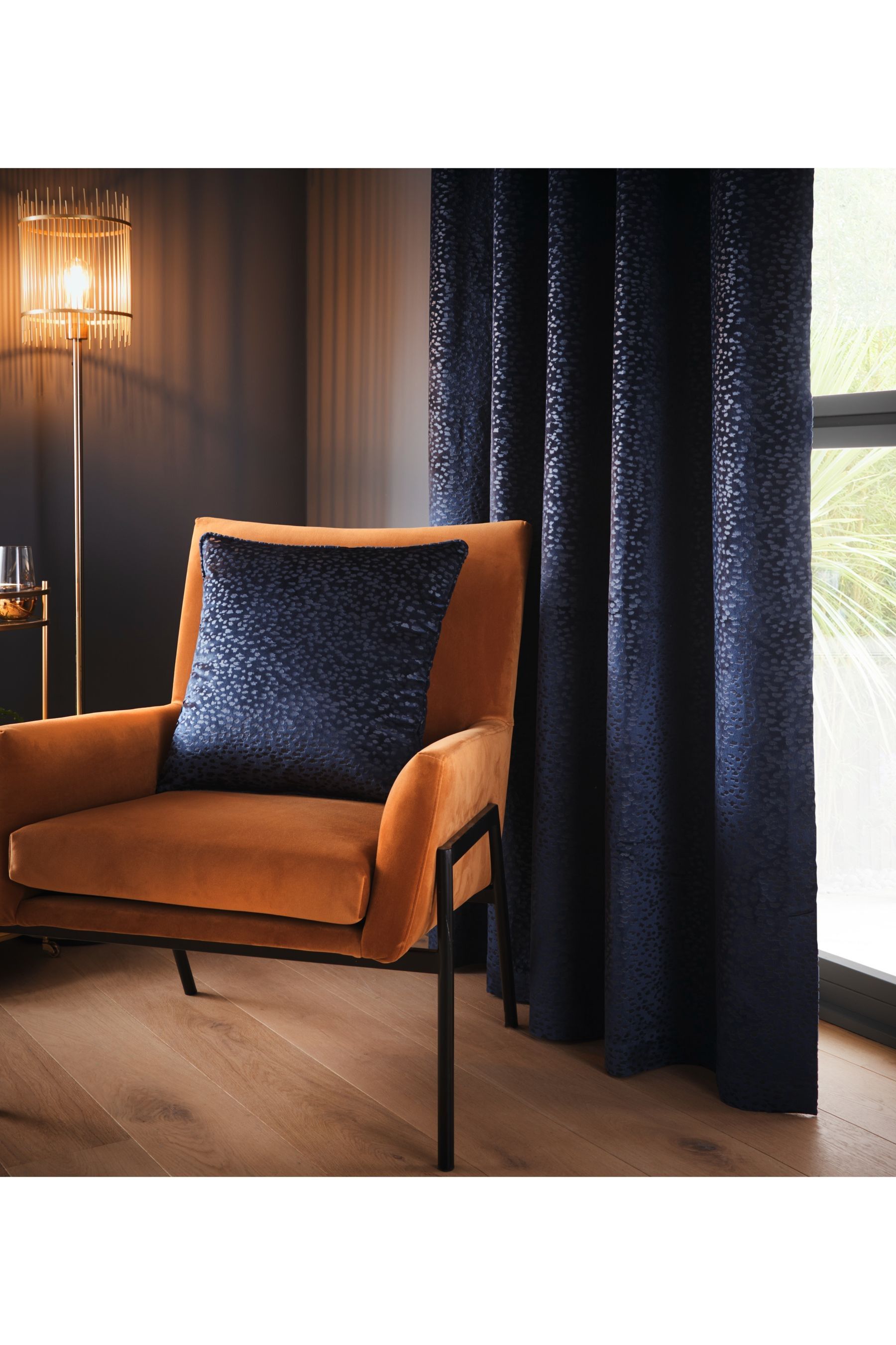 Buy Studio G Blue Vienna Eyelet Curtains from the Next UK online shop