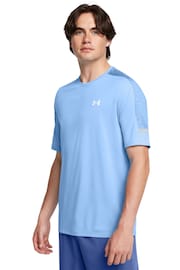 Under Armour Blue Core+ Tech T-Shirt - Image 1 of 6