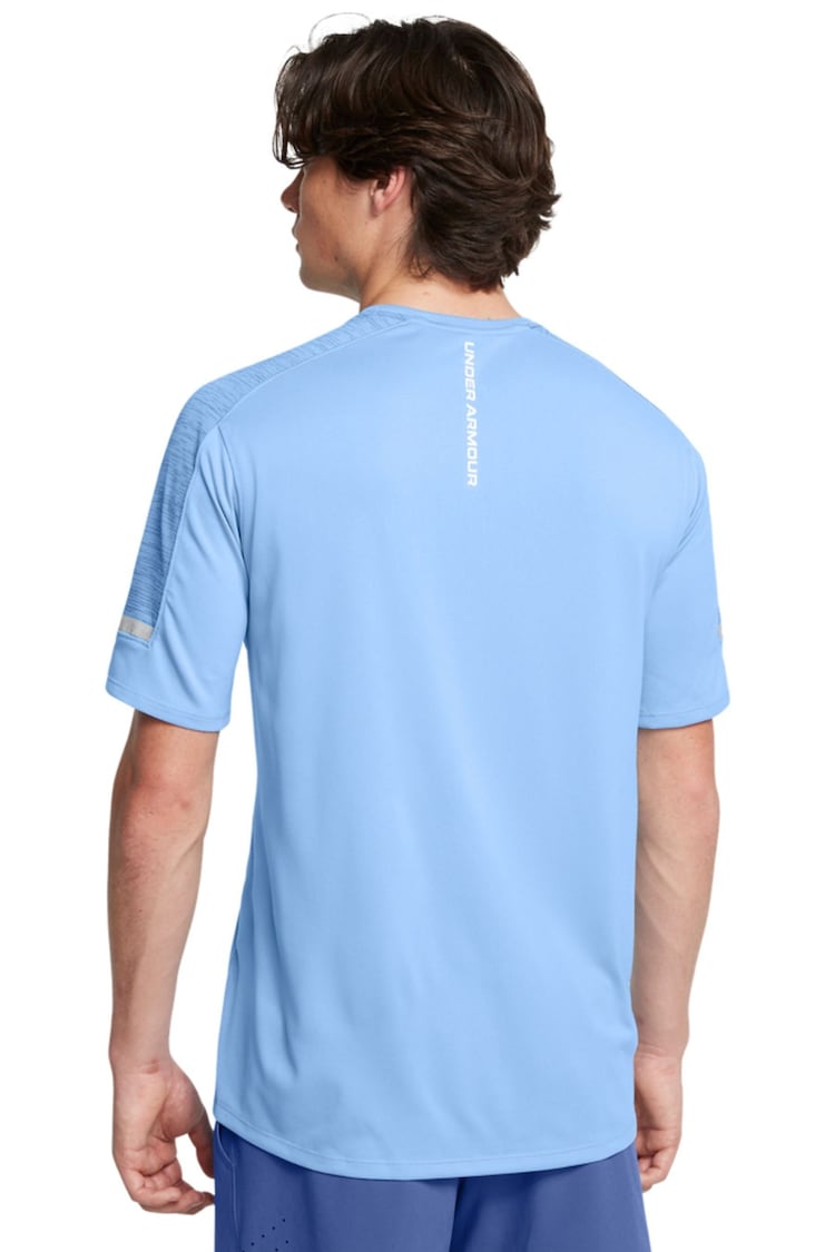 Under Armour Blue Core+ Tech T-Shirt - Image 6 of 6