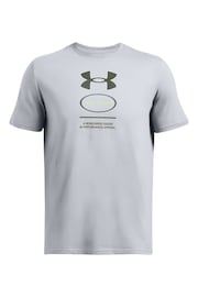 Under Armour Grey Branded GEL Stack T-Shirt - Image 3 of 4