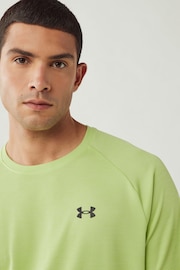 Under Armour Green Tech Textured T-Shirt - Image 4 of 7