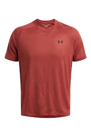 Under Armour Orange Tech Textured T-Shirt - Image 3 of 4