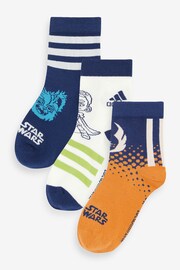 adidas Blue Star Wars Young Jedi Socks 3 Pack - Image 4 of 7