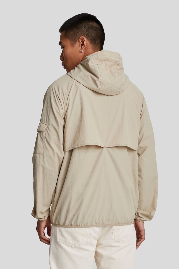 Lyle & Scott Natural Natural Hooded Windbreaker Jacket - Image 2 of 5