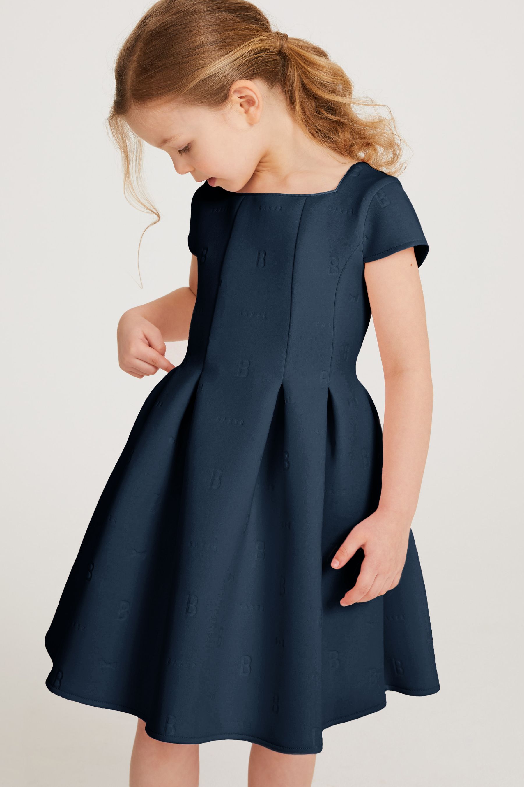 Ted baker navy and white dress on sale