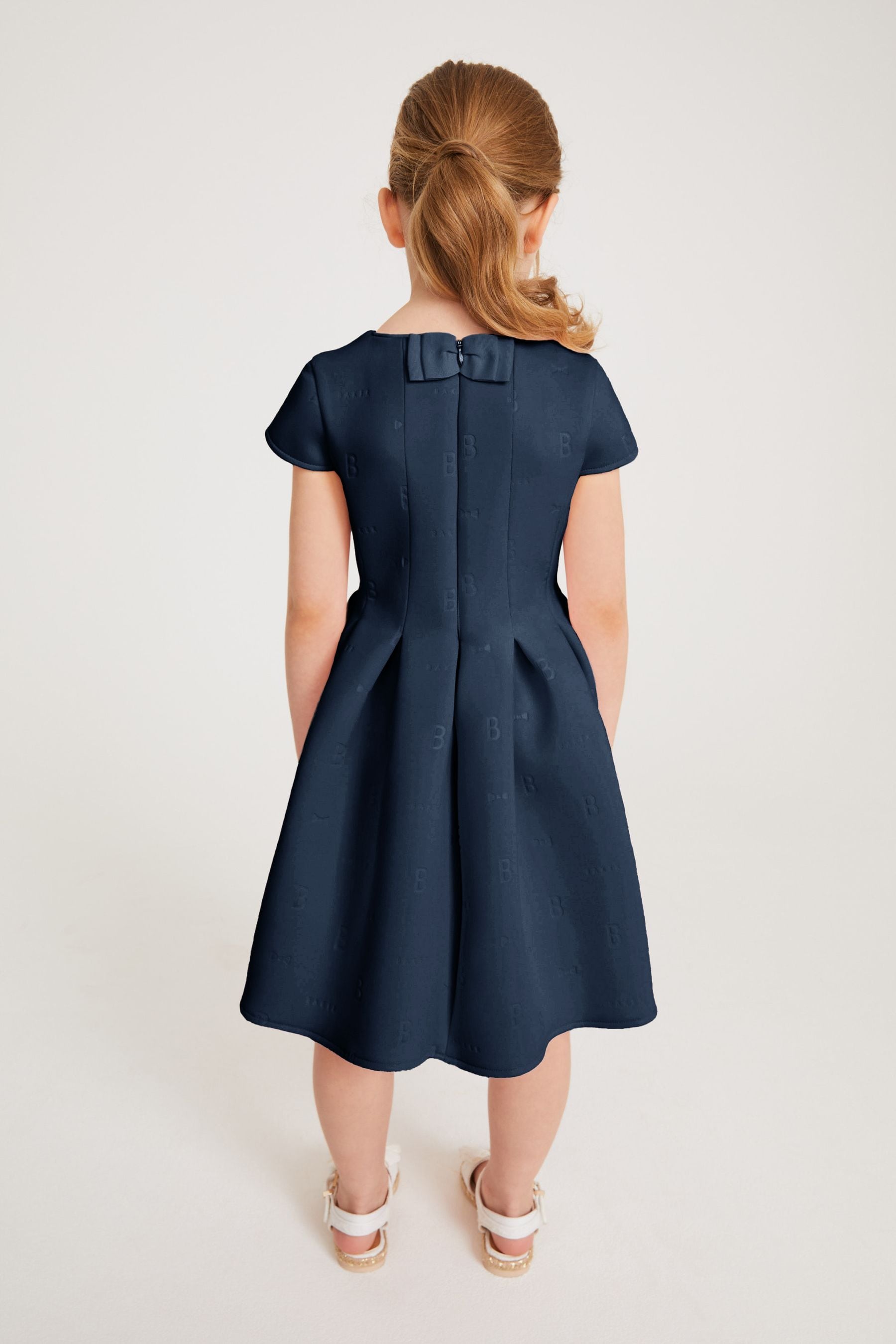 Buy Baker by Ted Baker Navy Embossed Scuba Dress from Next Luxembourg