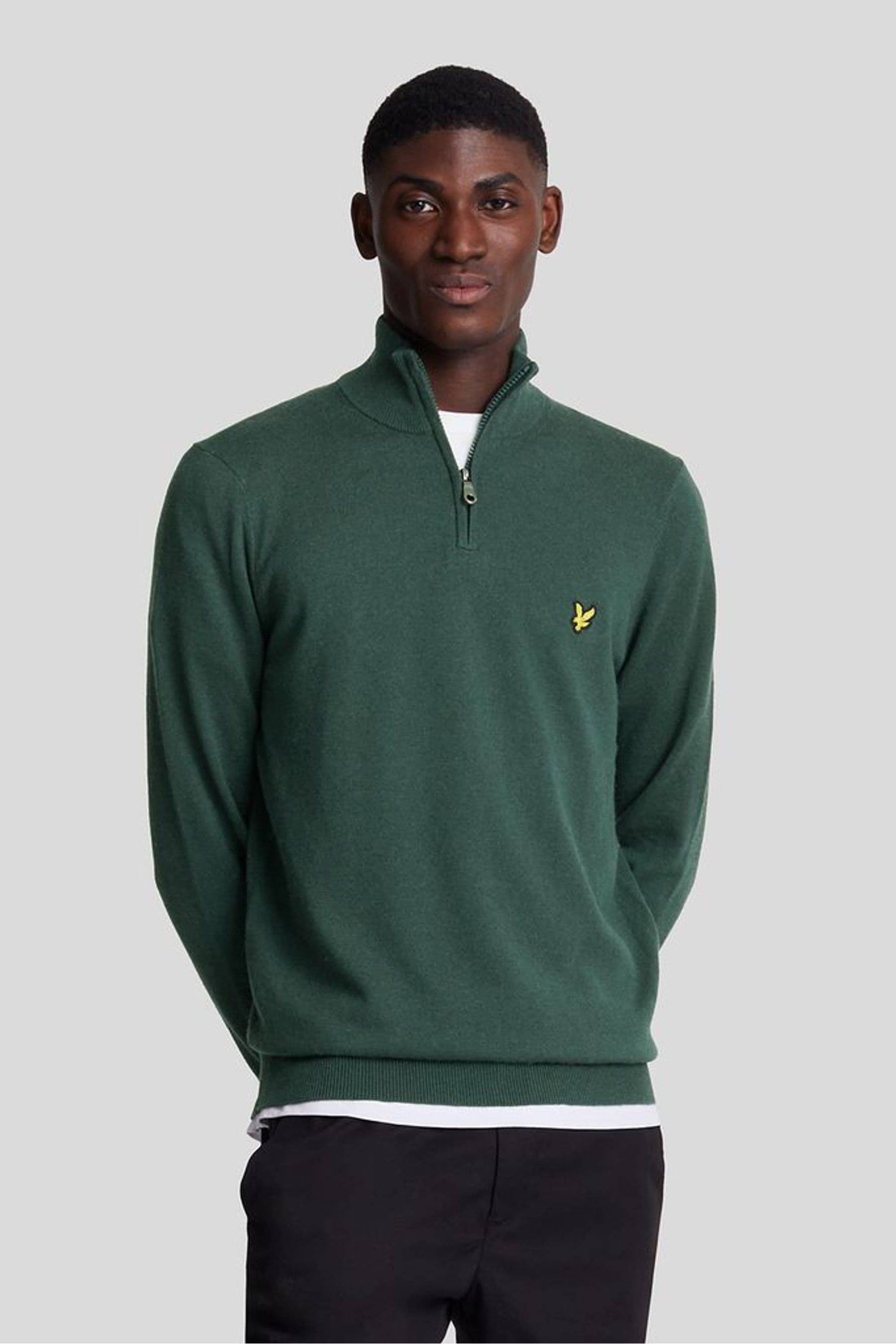 Lyle and scott green jumper 2025
