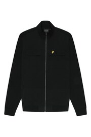 Lyle & Scott Black Hybrid Zip Track Sports Jacket - Image 5 of 5