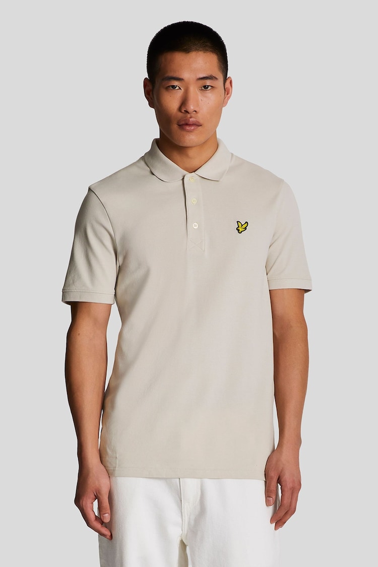 Lyle & Scott Ecru White Classic Polo Shirt - Image 1 of 5