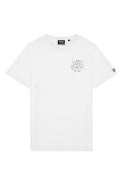 Lyle & Scott White Stamp 100% Cotton T-Shirt - Image 5 of 5