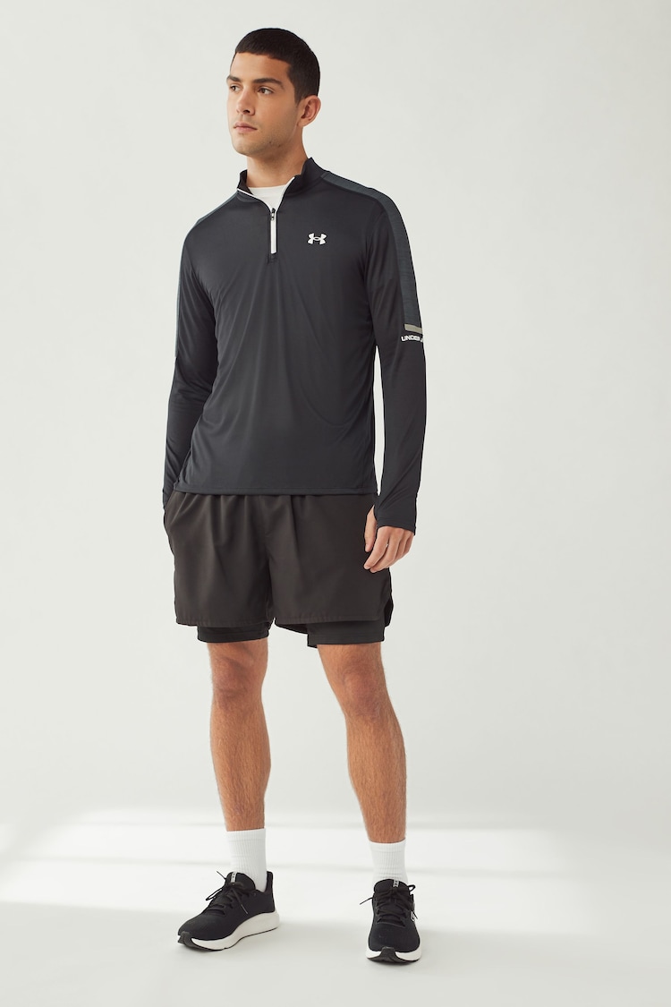 Under Armour Black Core+ Tech 1/4 Zip Sweat Top - Image 2 of 4