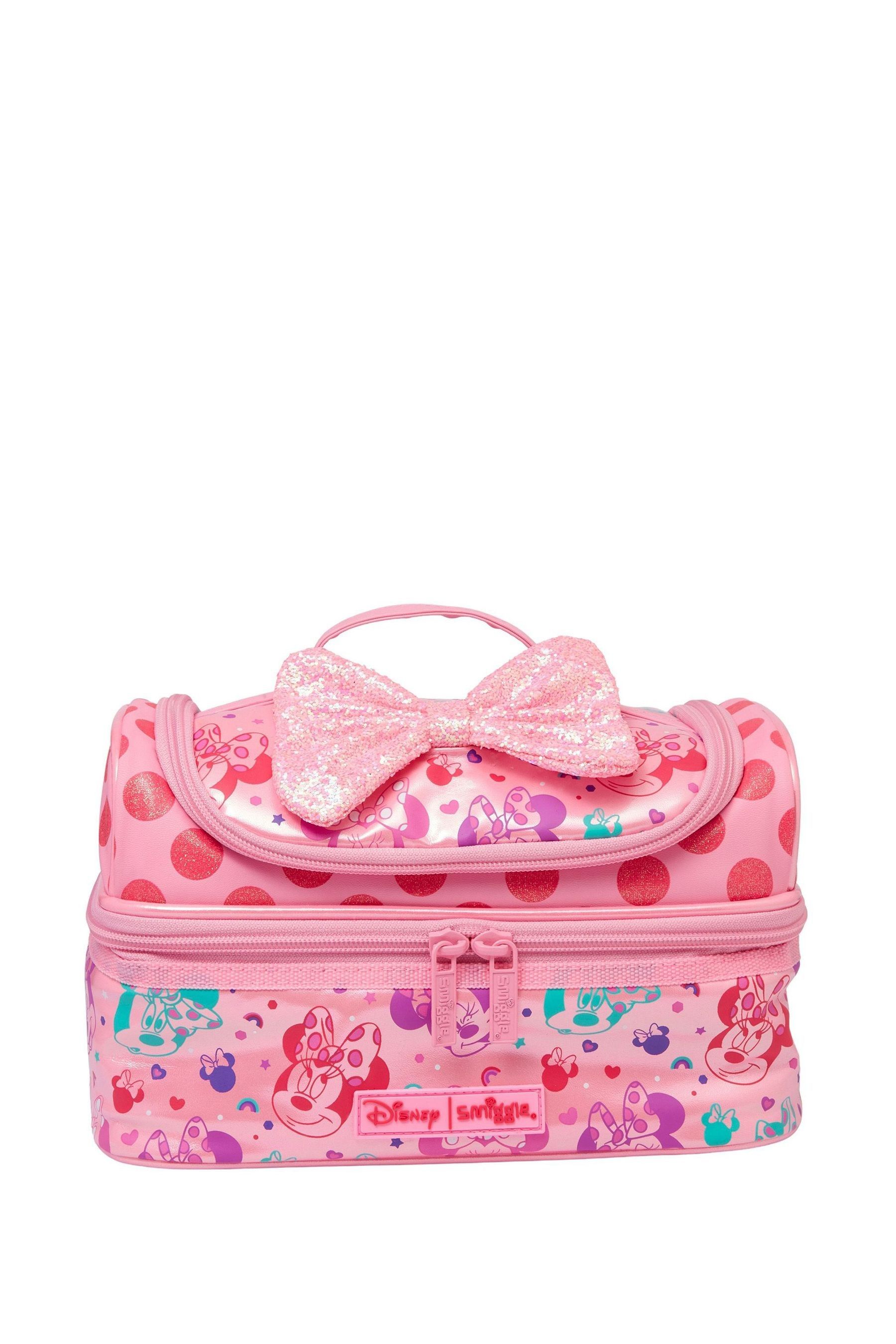 Buy Smiggle Pink Minnie Mouse Disney Double Decker Lunchbox from Next Luxembourg