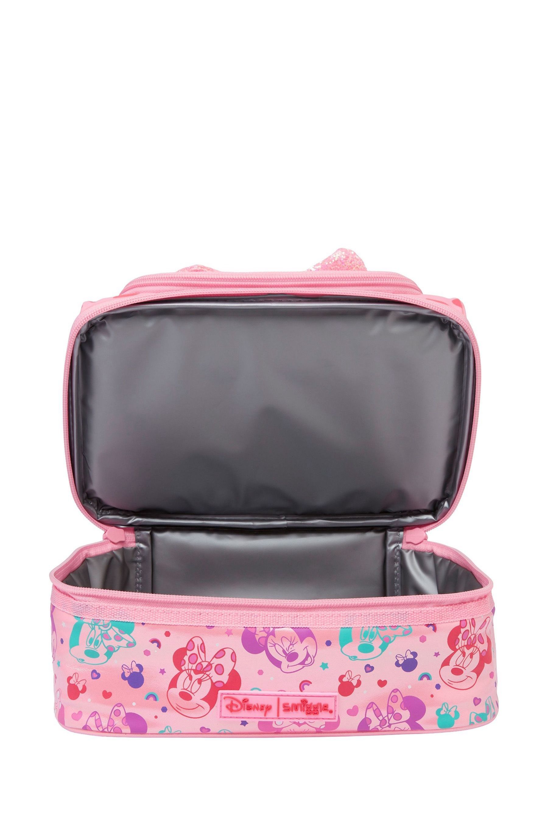 Buy Smiggle Pink Minnie Mouse Disney Double Decker Lunchbox from Next Luxembourg