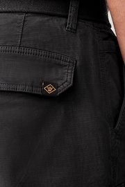 Black Belted Cargo Shorts - Image 5 of 10