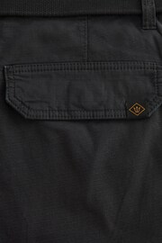 Black Belted Cargo Shorts - Image 9 of 10