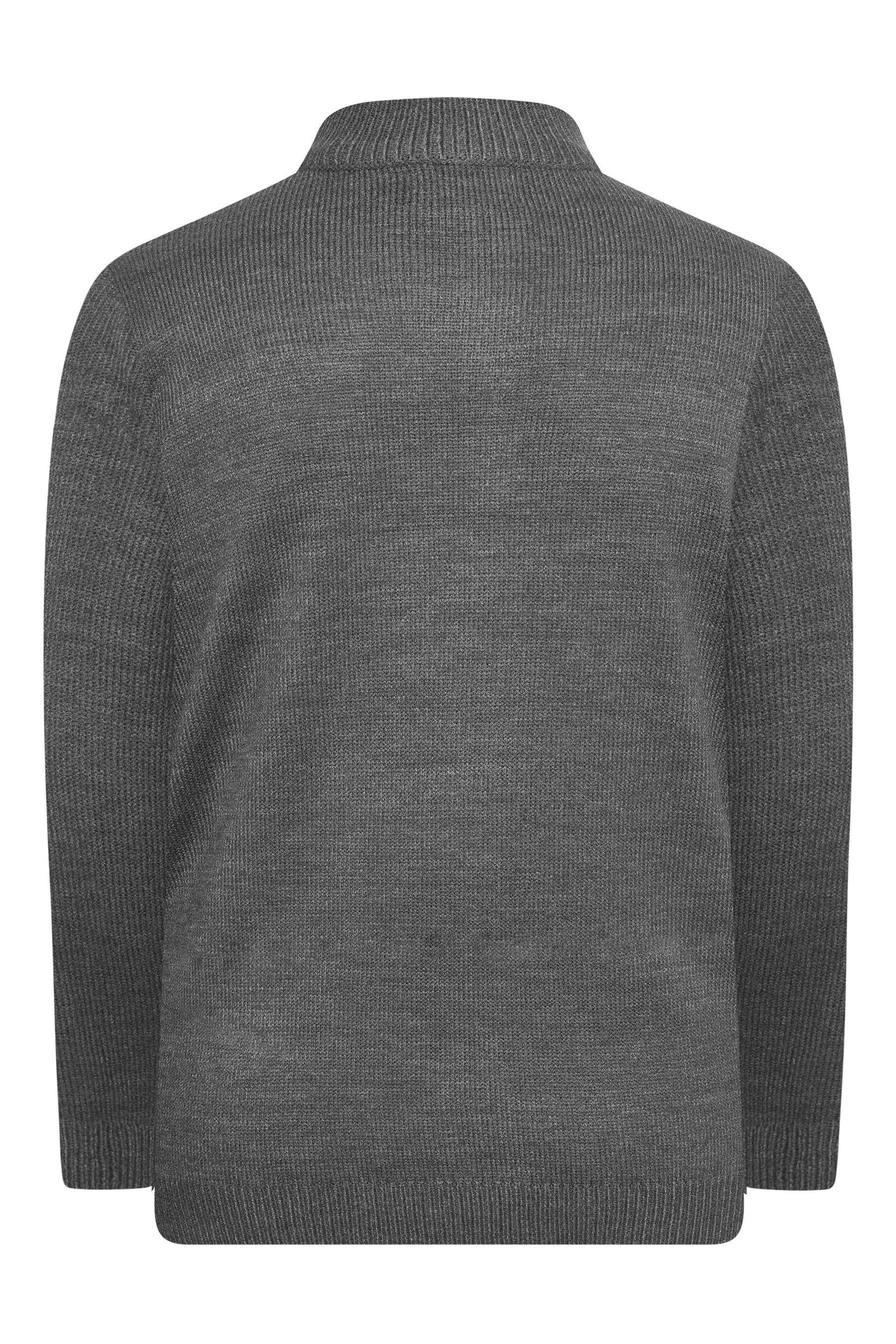 Buy BadRhino Big Tall Grey Quarter Zip Jumper from the Next UK