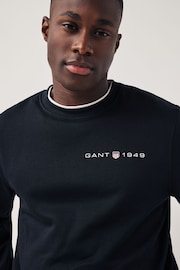 GANT Printed Graphic Crew Neck Sweatshirt - Image 3 of 6