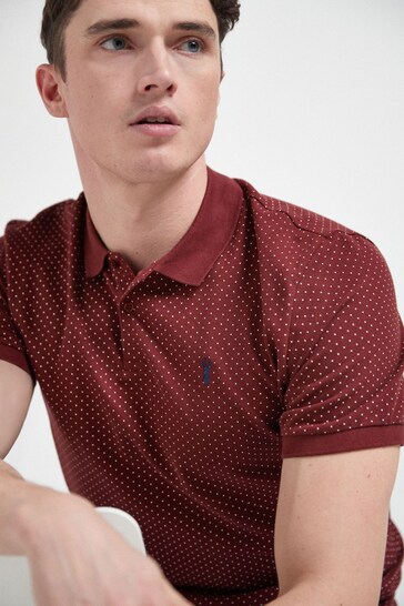 Honor The Gift logo-embroidered polo shirt Rot