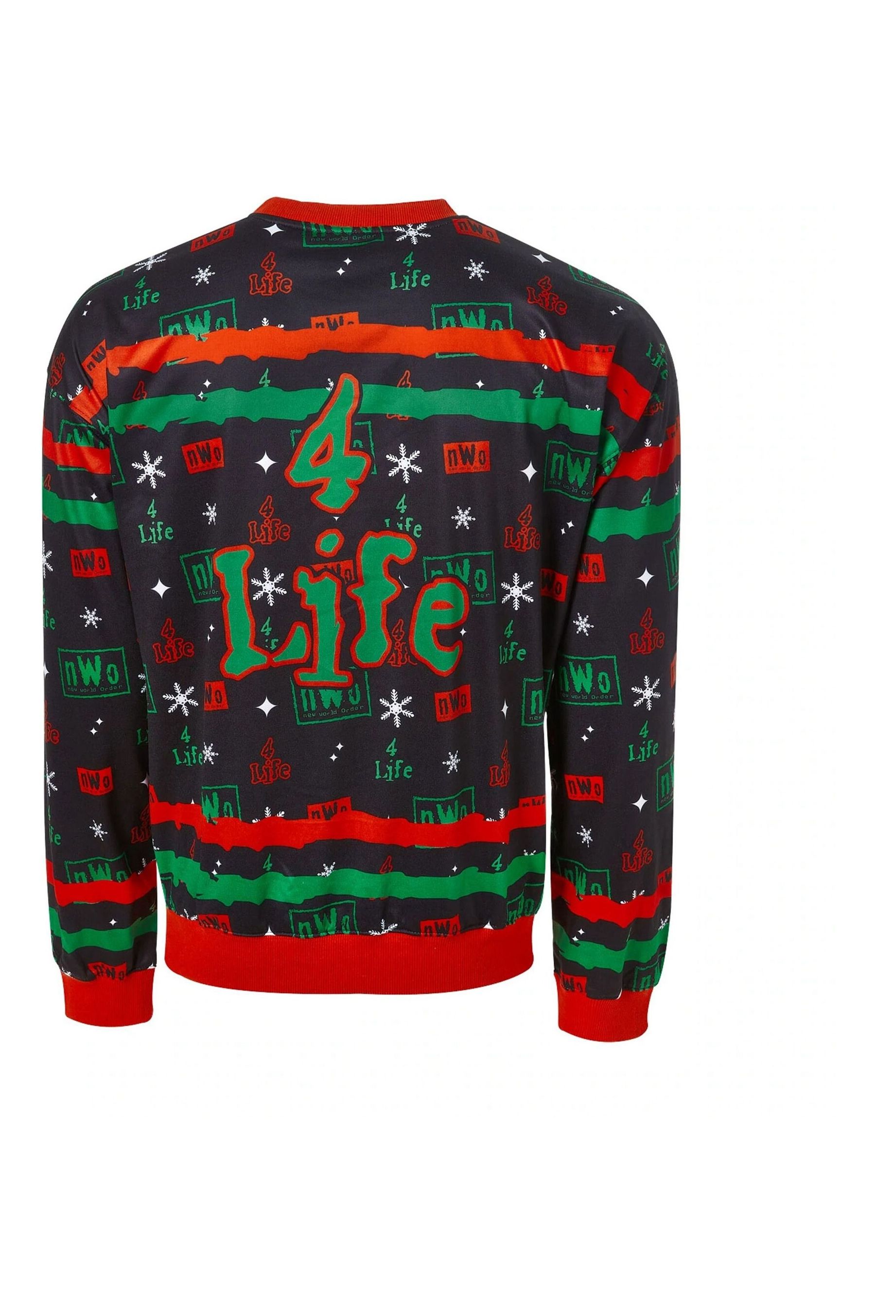 Fanatics Green nWo Light Up Ugly Holiday Sweater