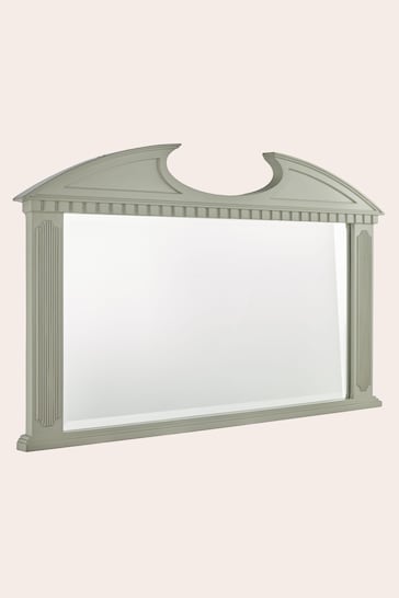 Laura Ashley White Rossett Neoclassical Overmantel Mirror