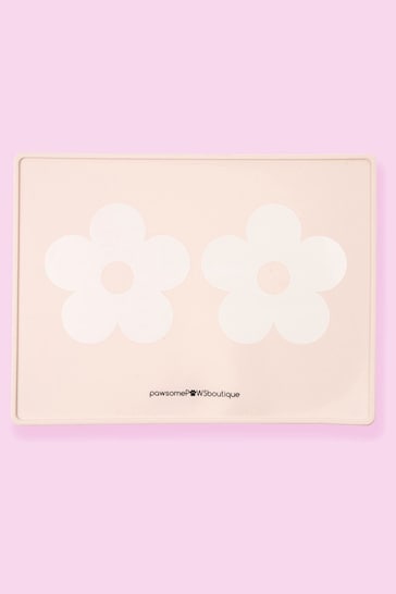 Pawsome Paws Boutique Pink Silicone Pet Placemat