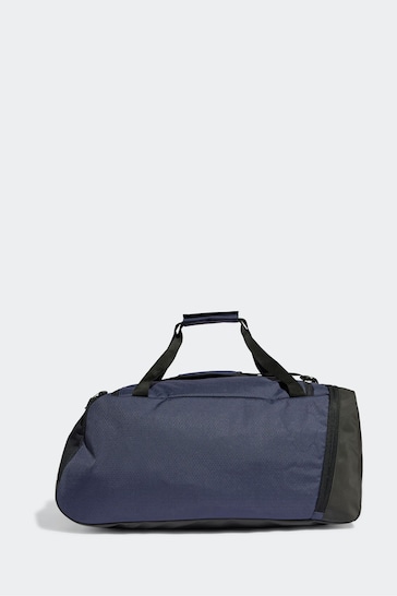 adidas Blue Essentials 3 Stripes Duffel Bag