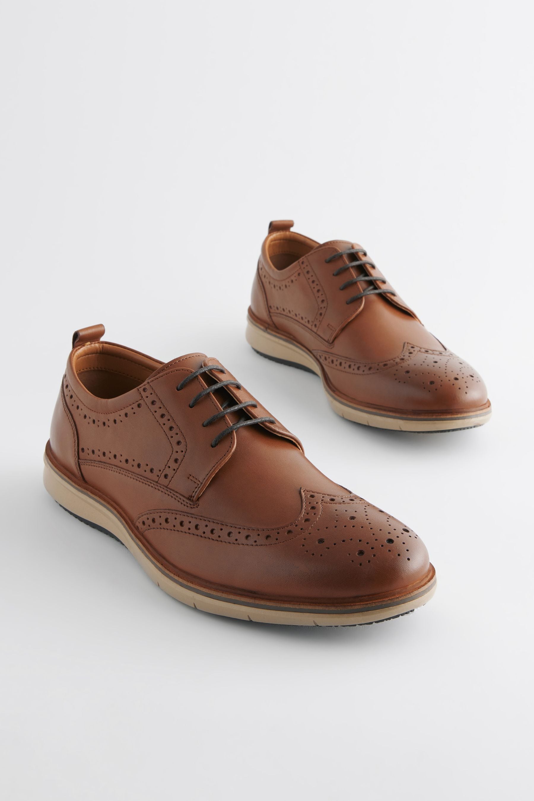 Next tan brogues hotsell