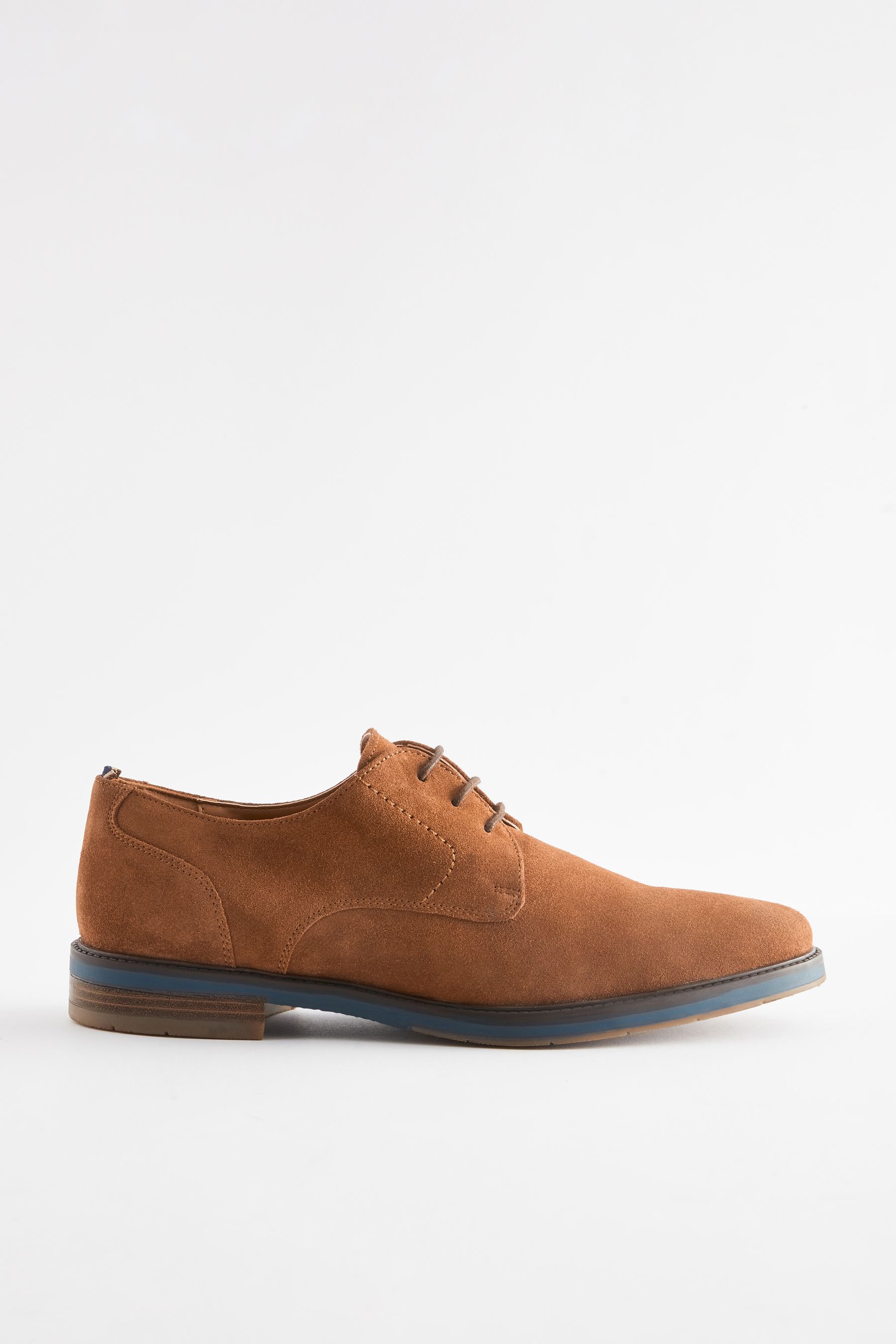 Tan Brown Suede Sole Derby Shoes