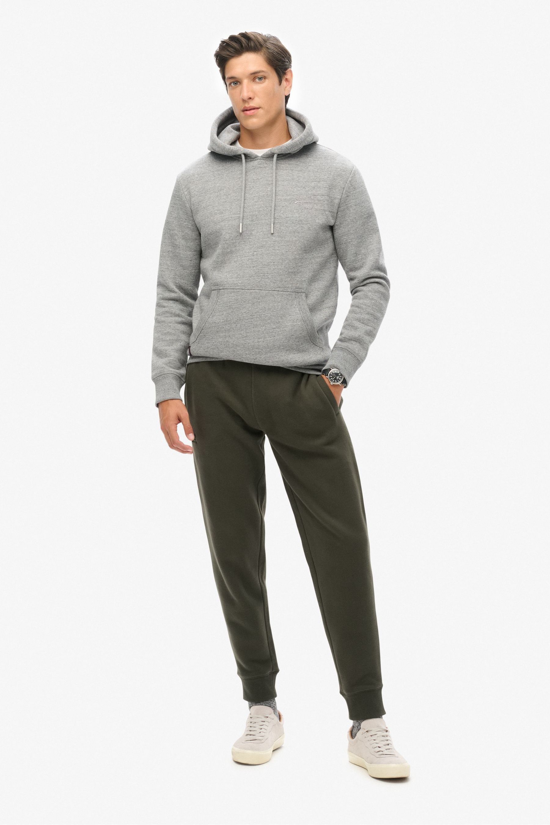 Buy Superdry Dark Grey Green Essential Logo Joggers from Next Denmark