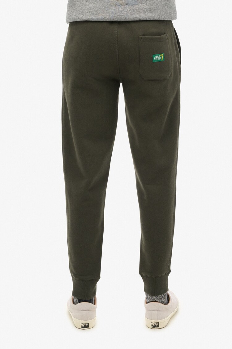 Superdry Dark Grey Green Essential Logo Joggers - Image 2 of 3