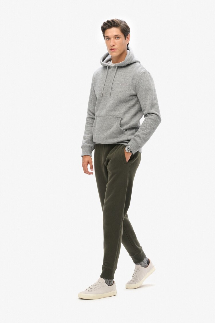 Superdry Dark Grey Green Essential Logo Joggers - Image 3 of 3