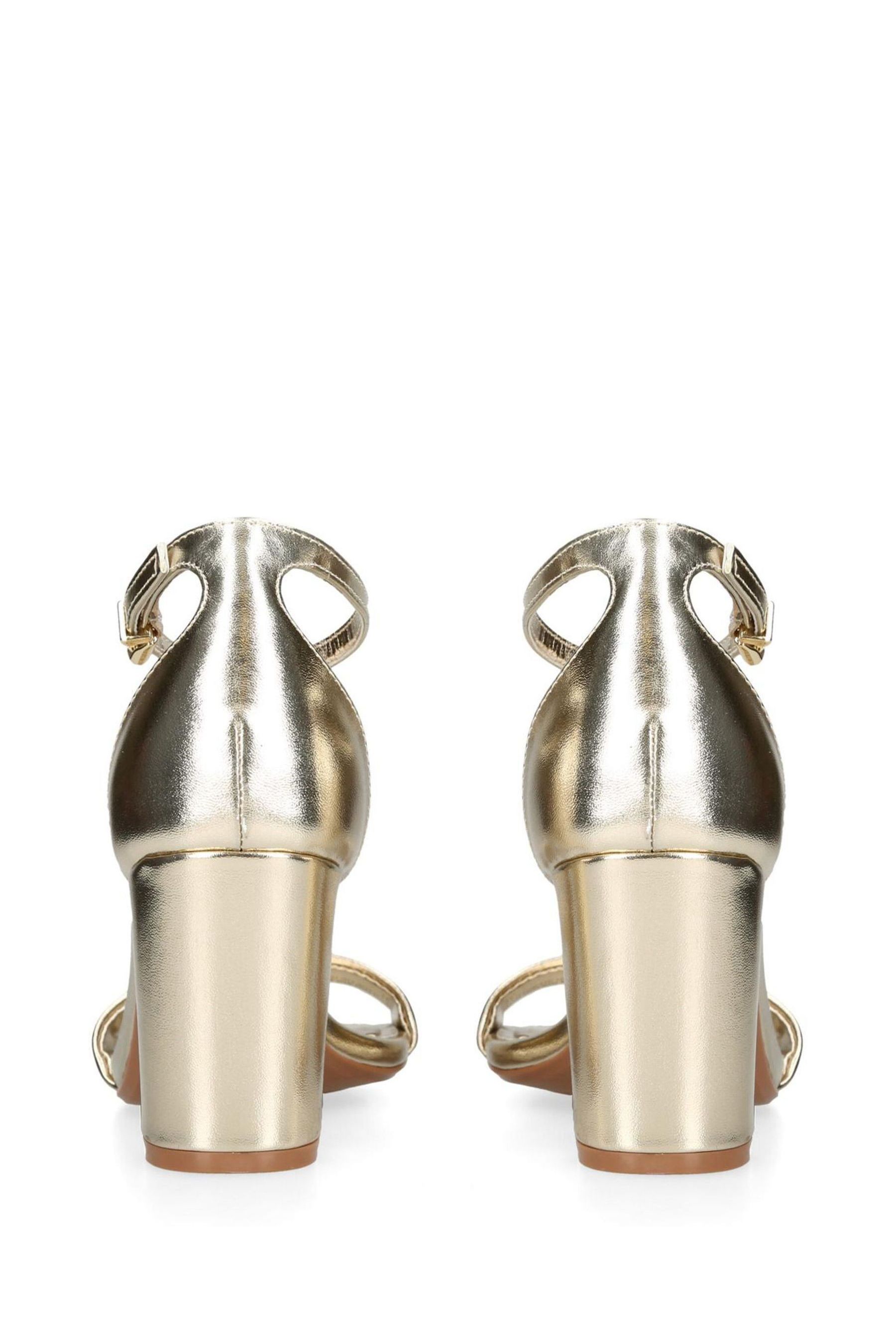 Gold cheap heels carvela