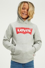 Levi's® Grey Batwing Logo Hoodie - Image 1 of 4