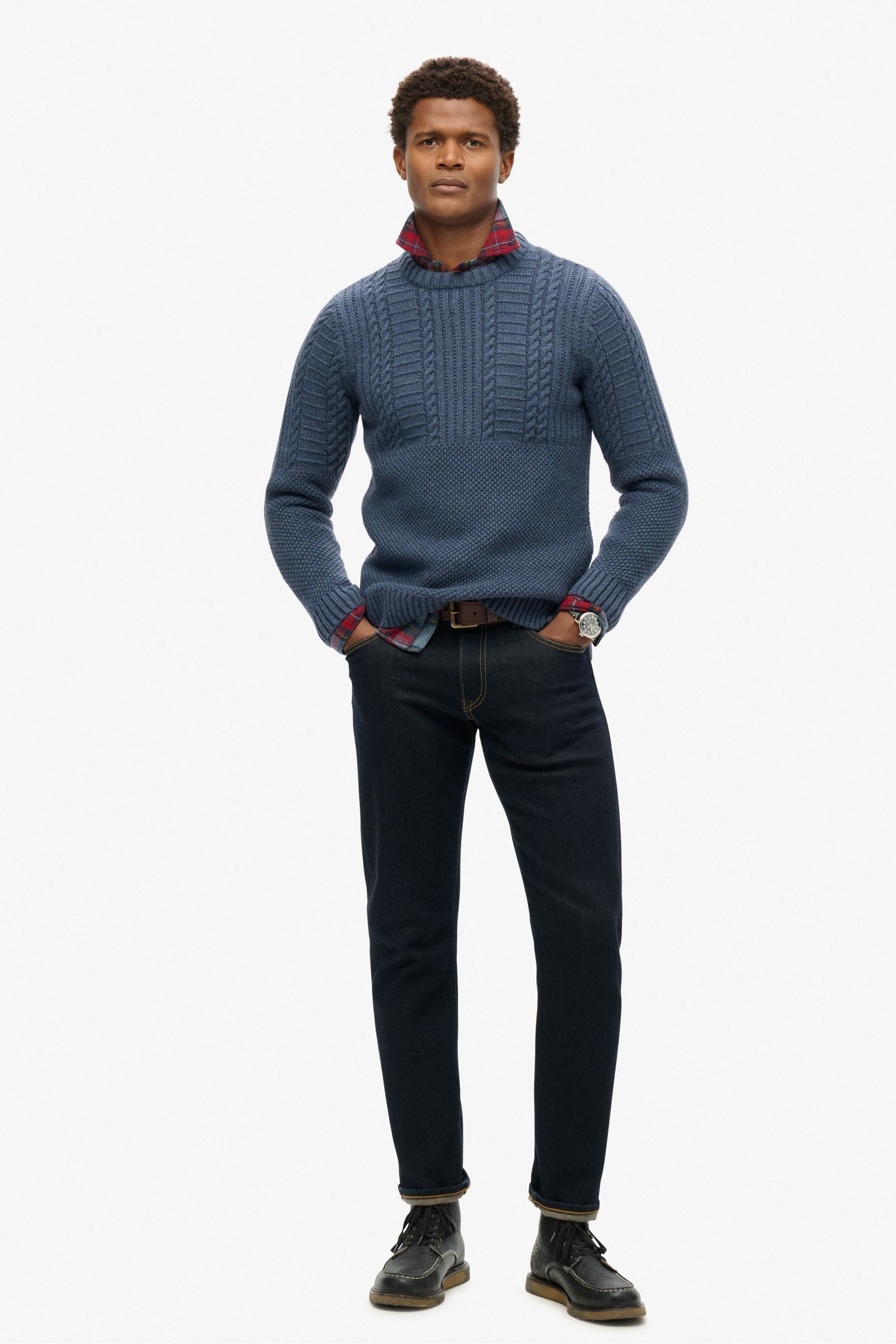 Superdry cable jumper shop
