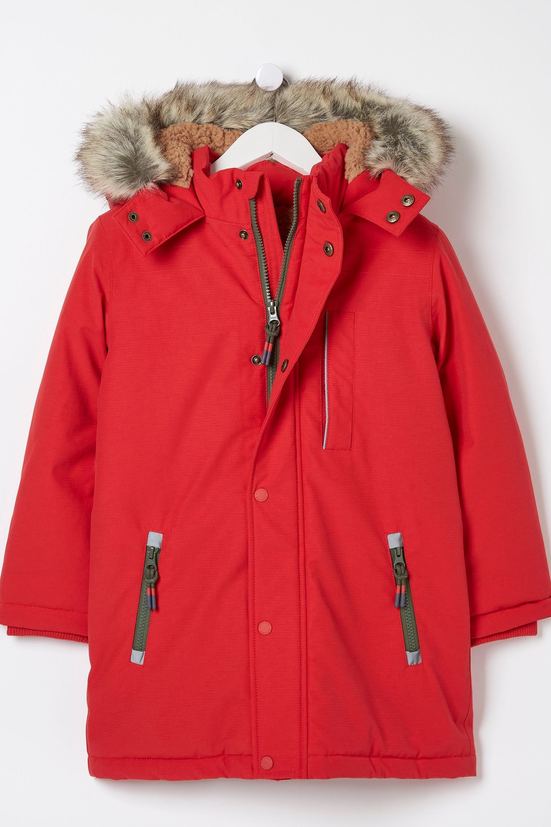 Buy FatFace Red Waterproof Coat from Next Germany