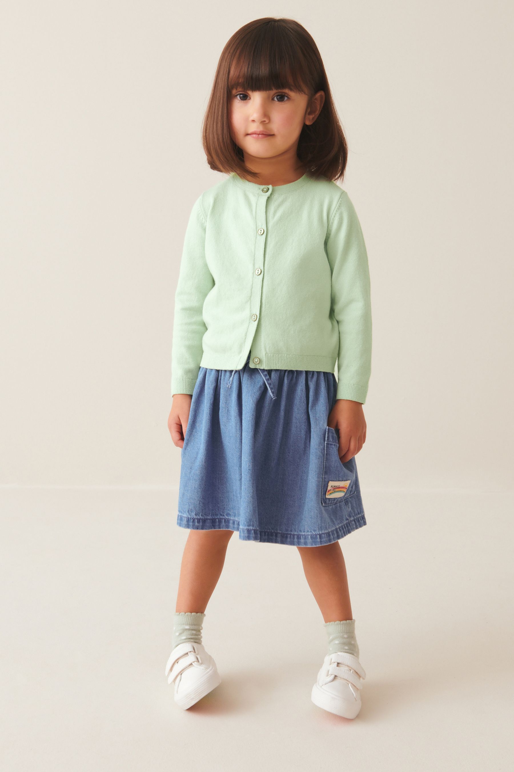 Girls mint green cardigan 2025