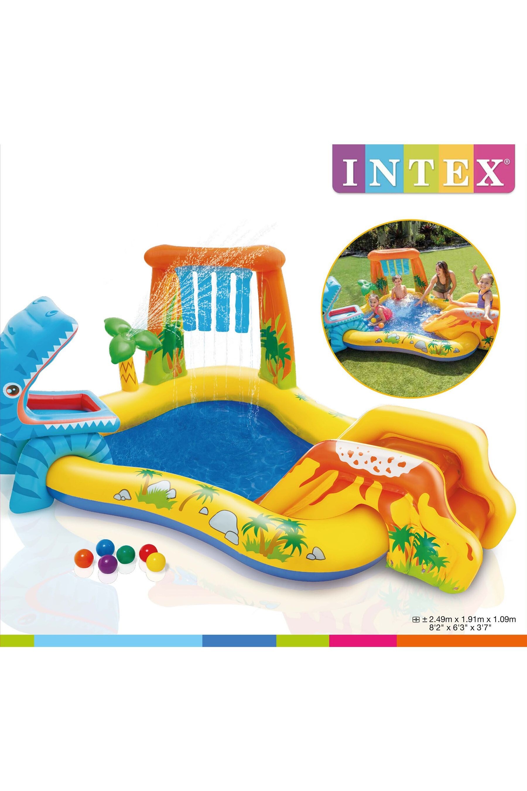 intex dinosaur pool play centre