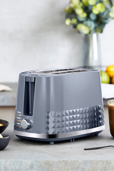 Tower Grey Solitaire 2 Slice Toaster