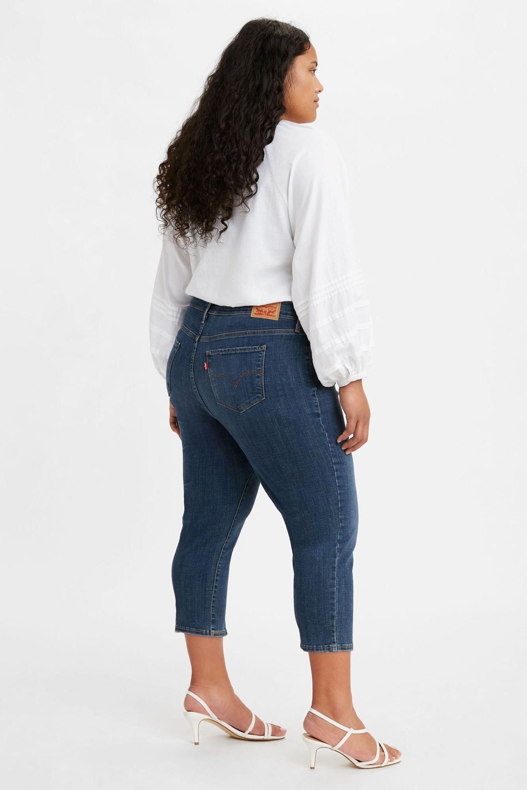 Womens skinny capri jeans top