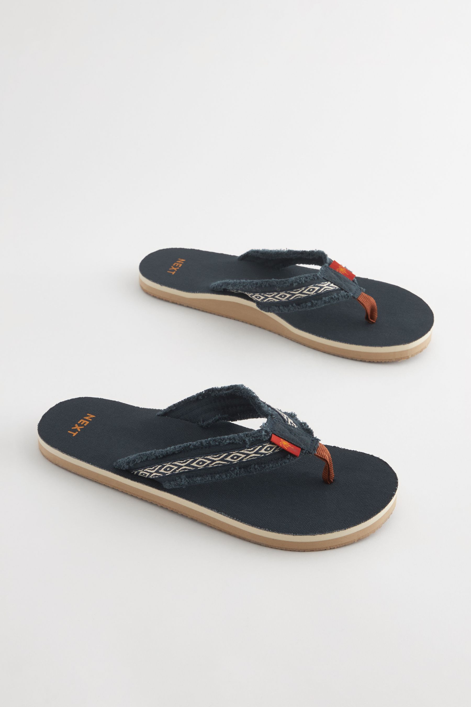 Womens navy blue flip flops best sale