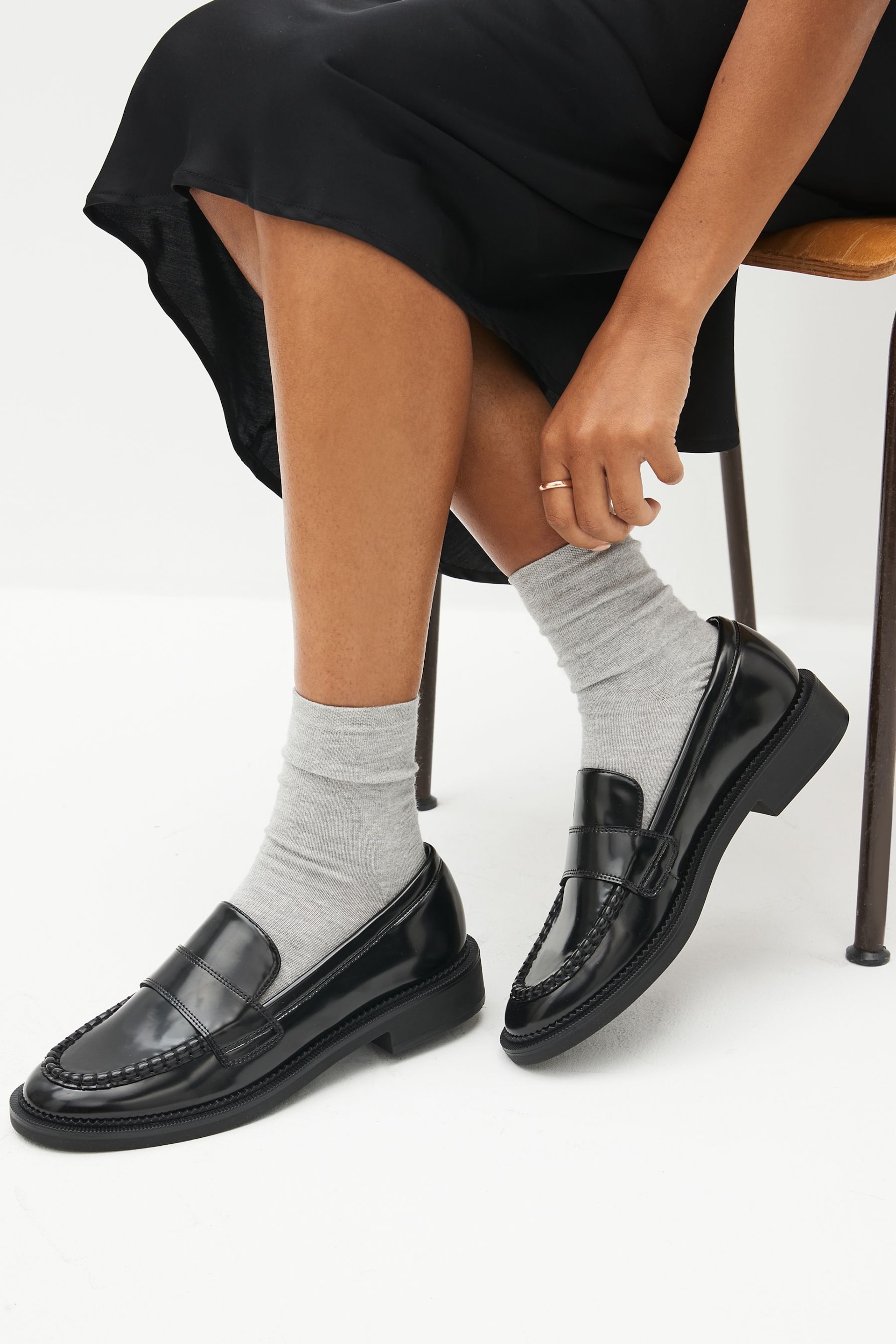 Black Forever Comfort® Classic Loafers - Image 1 of 7