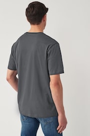 Blue/Sage/White/Charcoal Regular Fit T-Shirts 4 Pack - Image 3 of 14
