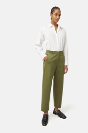 Jigsaw Green Nevis 100% Cotton Chino Trousers - Image 2 of 5