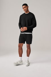 Black Athleisure Shorts - Image 3 of 11