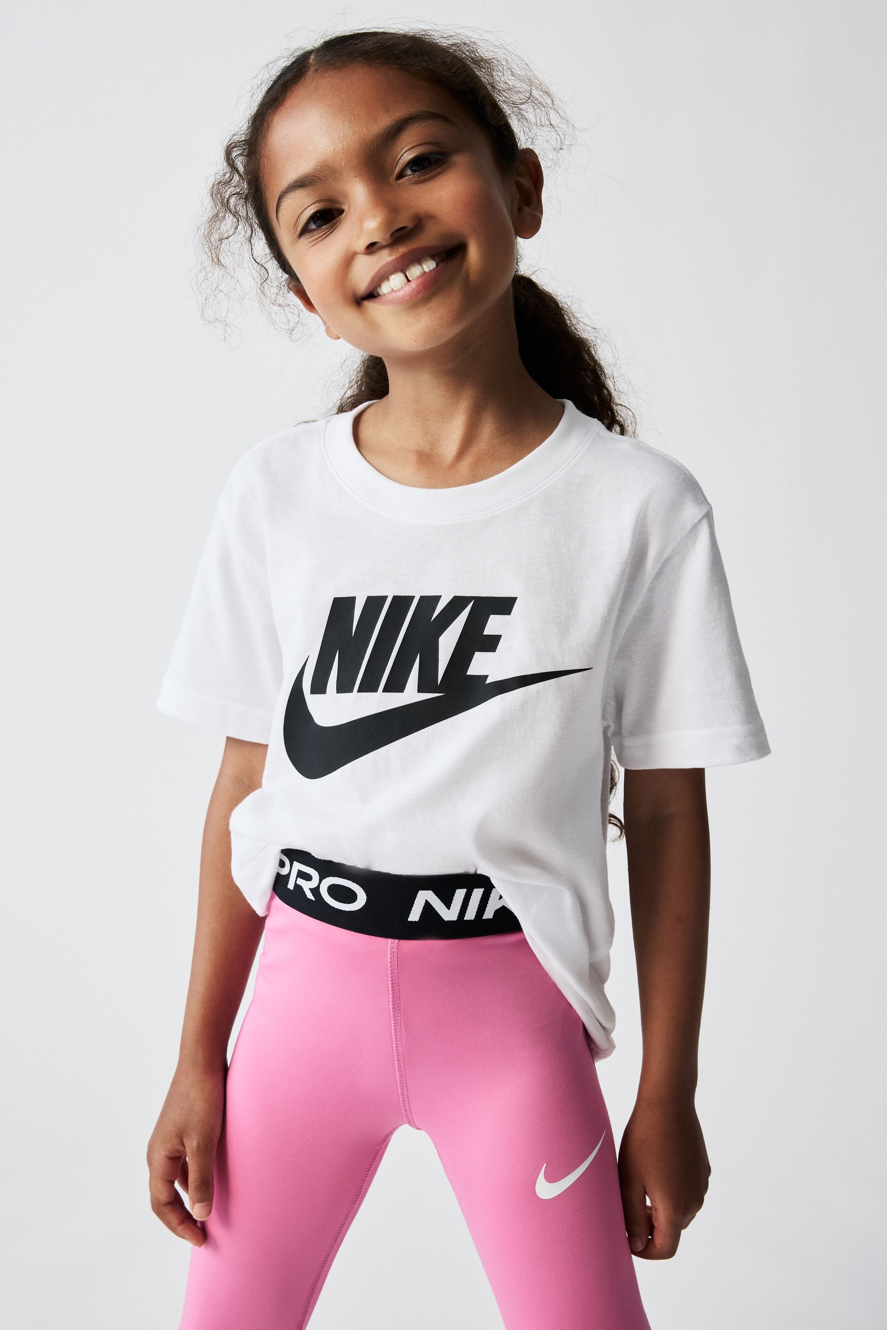 Buy Nike Pink Little Kids Pro Leggings from Next Luxembourg